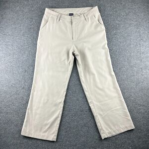 Patagonia Tan Straight Leg Cropped Pants -‎ Women's Size 8 style 55283S5